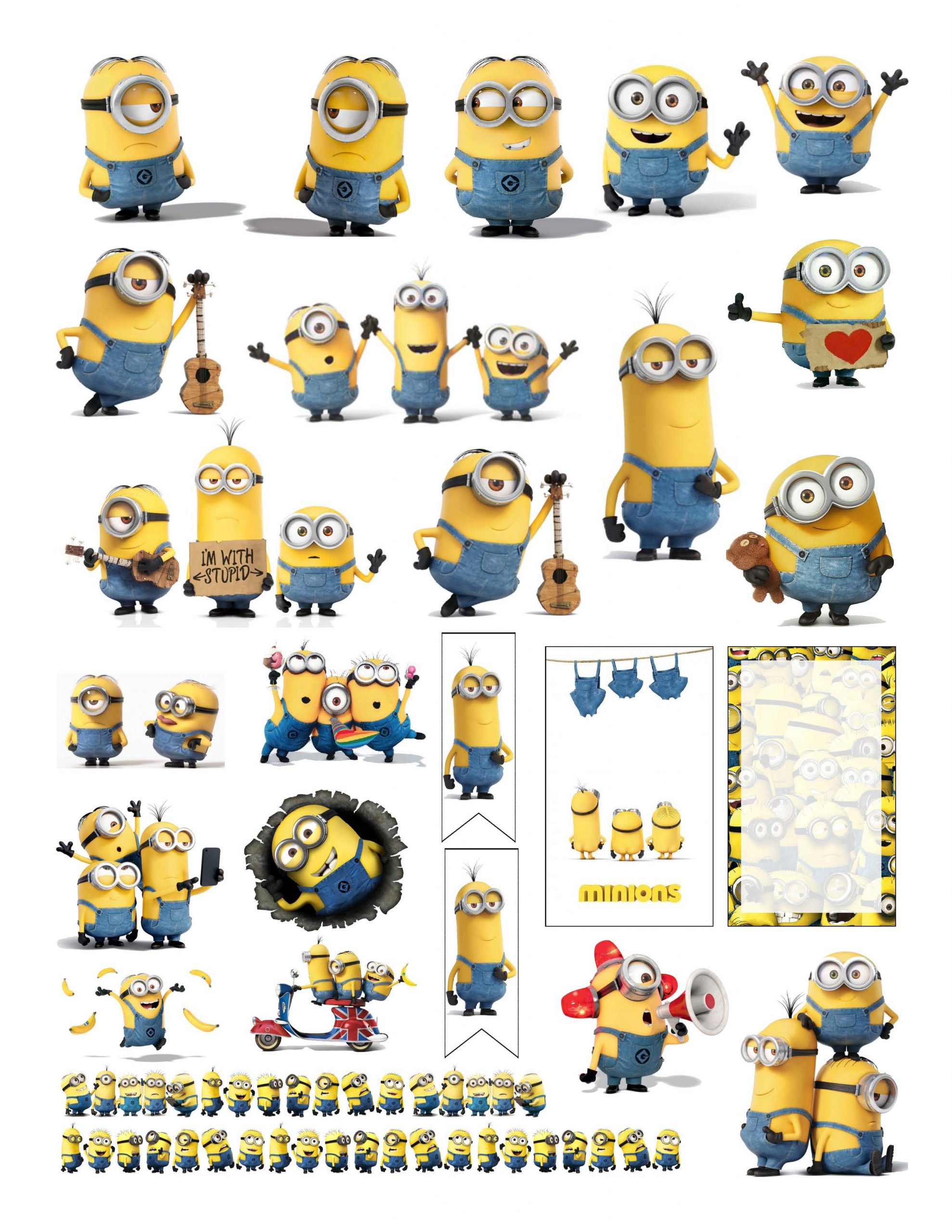 Teats on a Bull » Minion Happy Planner Stickers